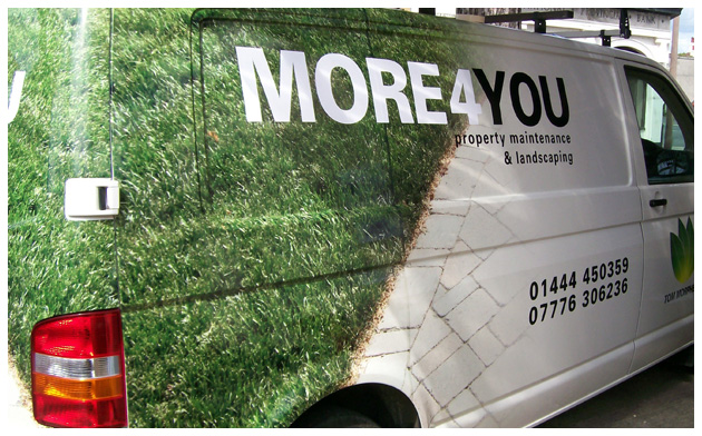 Vehicle Wrapping adverting header